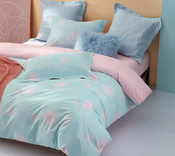 水星家纺全棉四件套学生宿舍套件家用1.8m纯棉床单被套床上用品